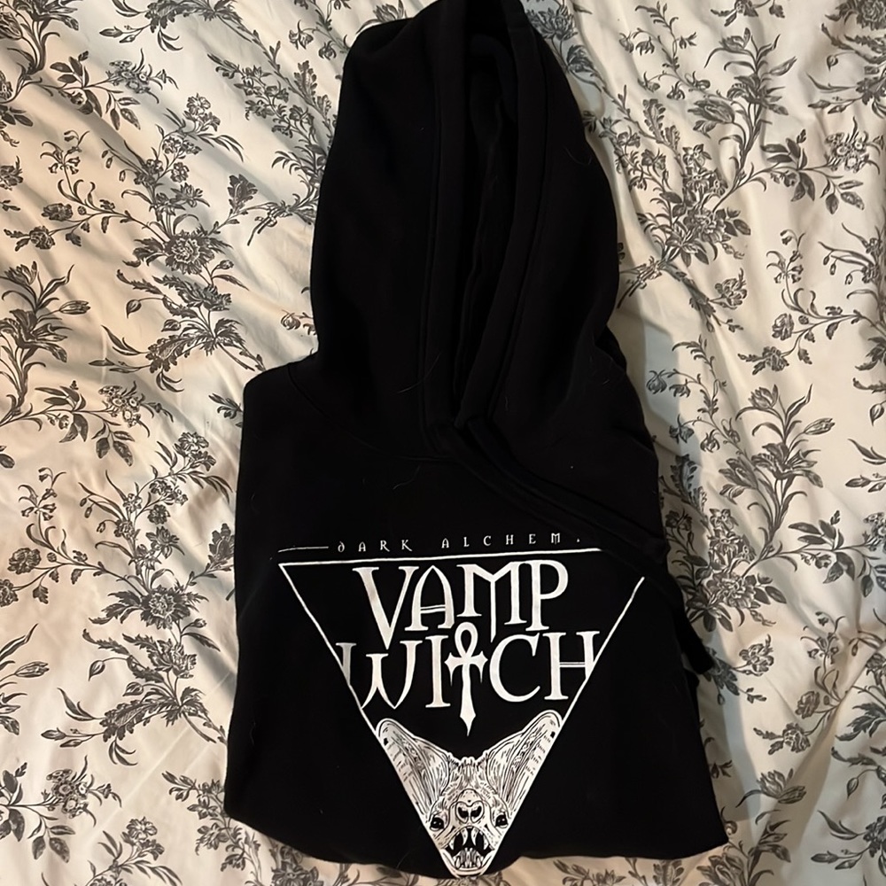 DARK ALCHEMY vamp witch crop hoodie